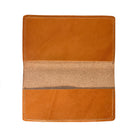 Leather Checkbook CoverVegetable Tanned - Tan