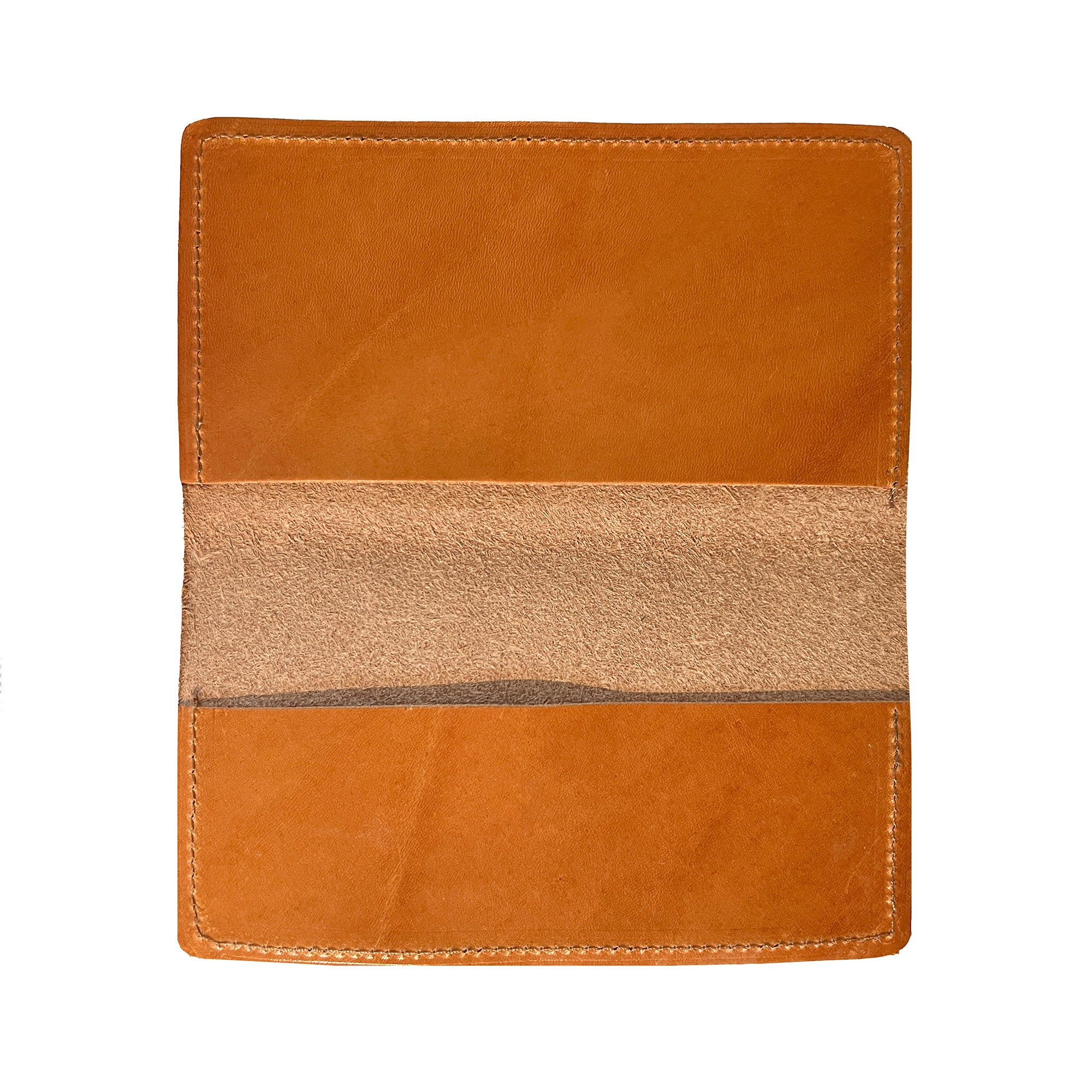Leather Checkbook CoverVegetable Tanned - Tan