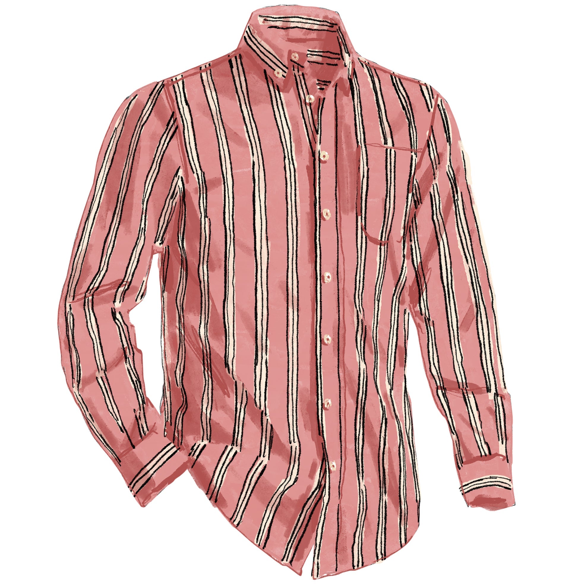 Lido Striped ShirtPink Blue