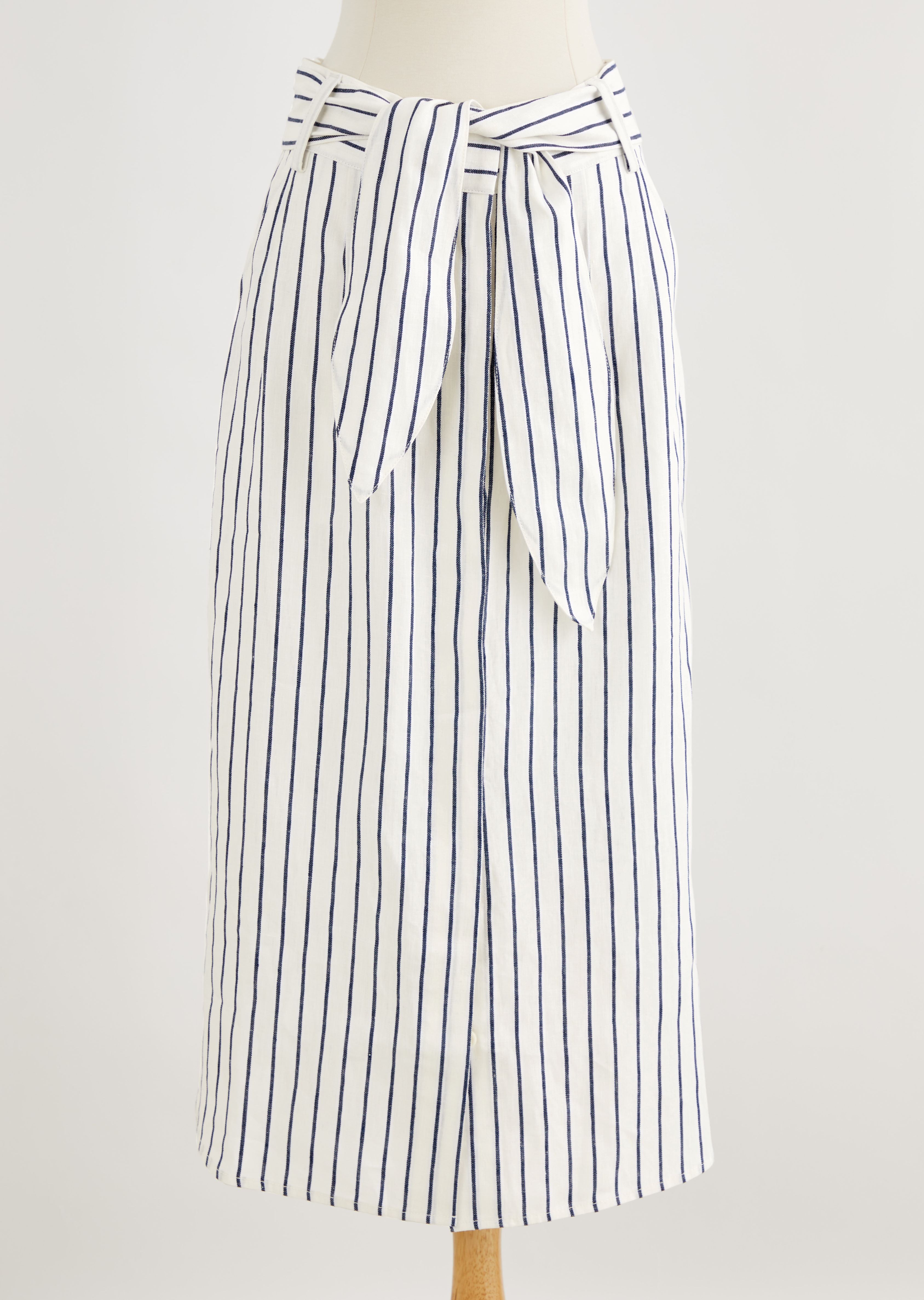 Navy Pinstripe