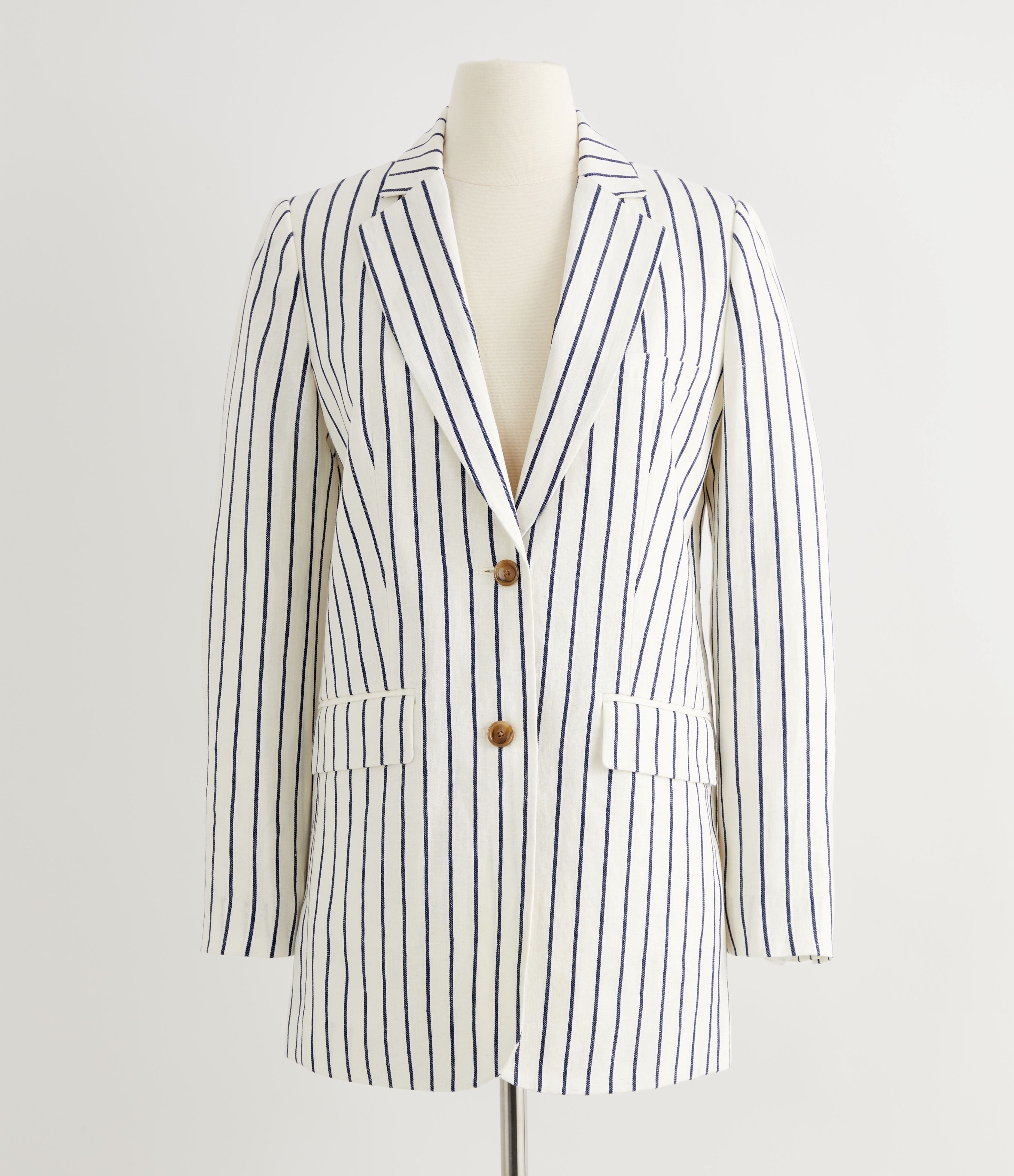 Navy Pinstripe