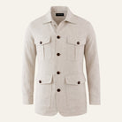 Linen Safari JacketKhaki