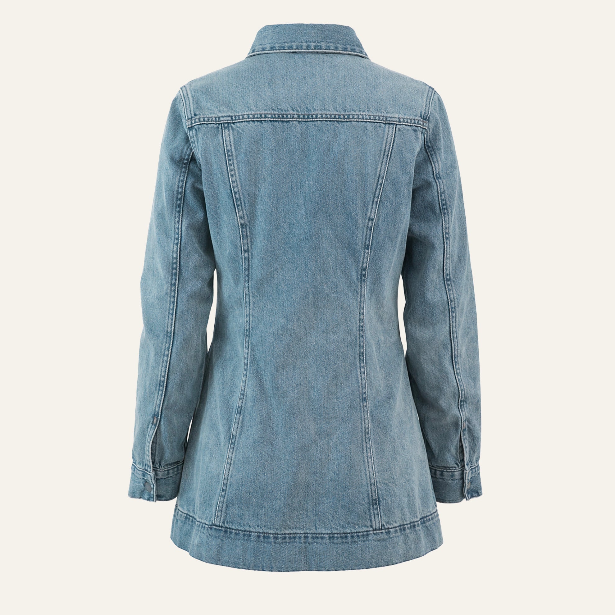 Long Denim JacketIndigo