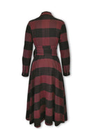 Long - Sleeve 1947 DressBurgundy