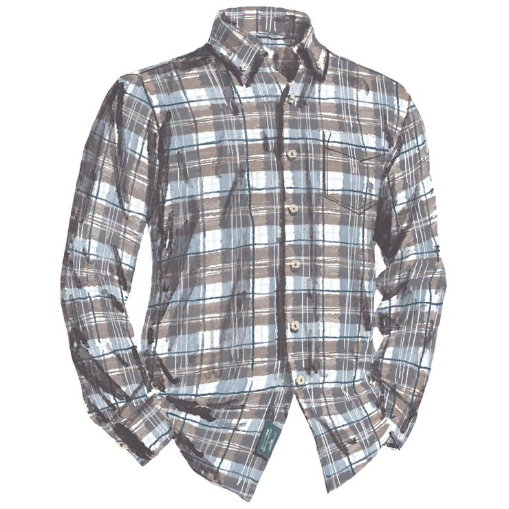 Long Sleeve Hyannis Shirt - HiddenBrown Blue