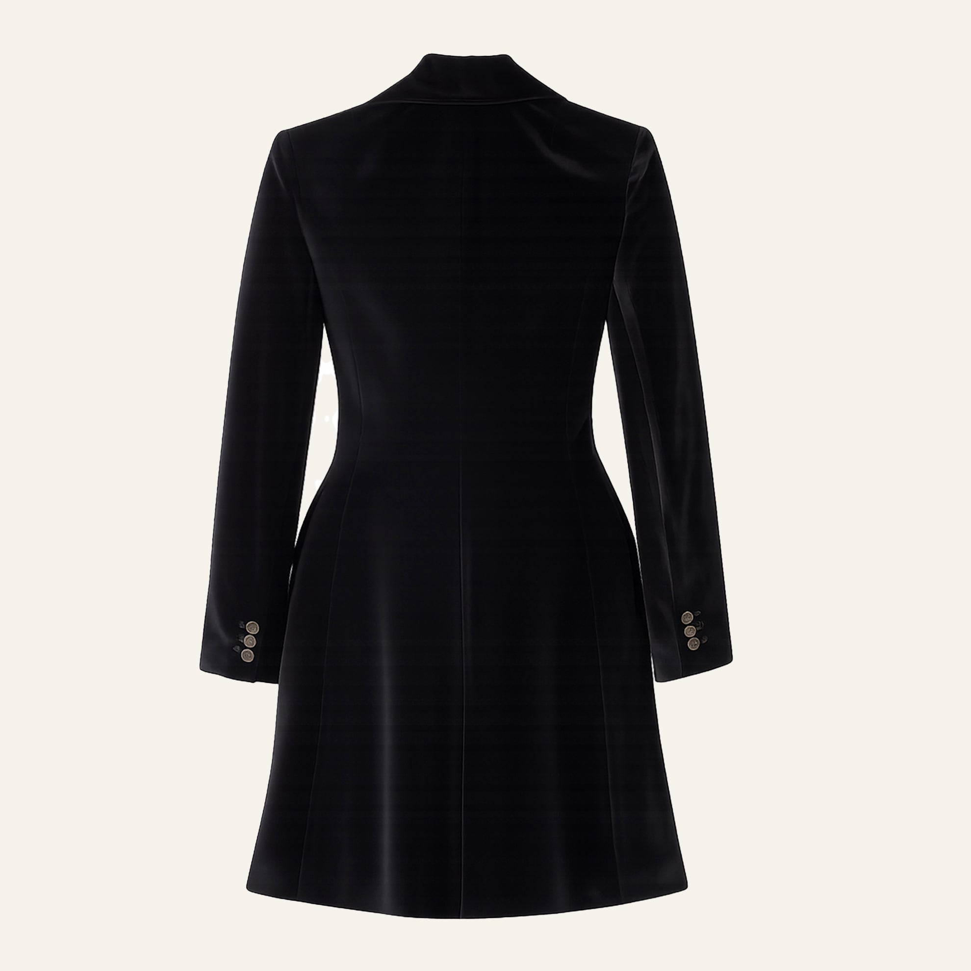 Long Velvet BlazerBlack