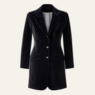 Long Velvet BlazerBlack