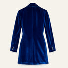 Long Velvet BlazerDark Sapphire