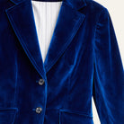 Long Velvet BlazerDark Sapphire