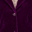 Long Velvet BlazerDeep Purple