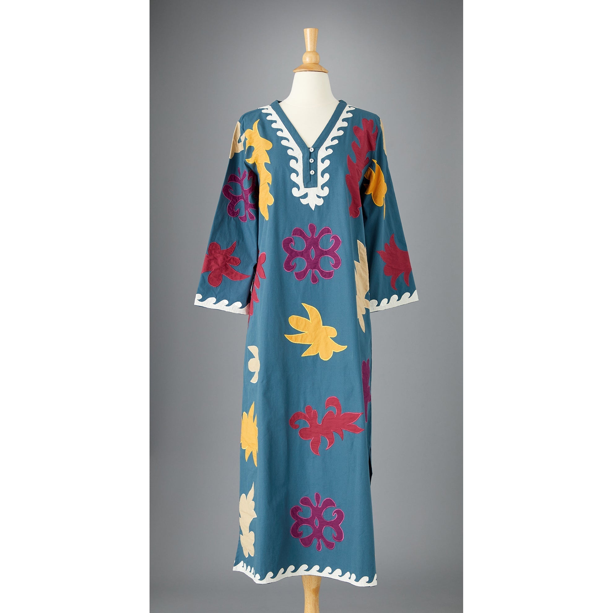 Luisa's Appliqué Caftan - The J. Peterman Company