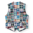 Madras Patchwork VestBlue Multi