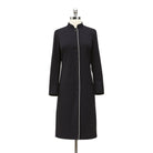 Mandarin Collar CoatNavy