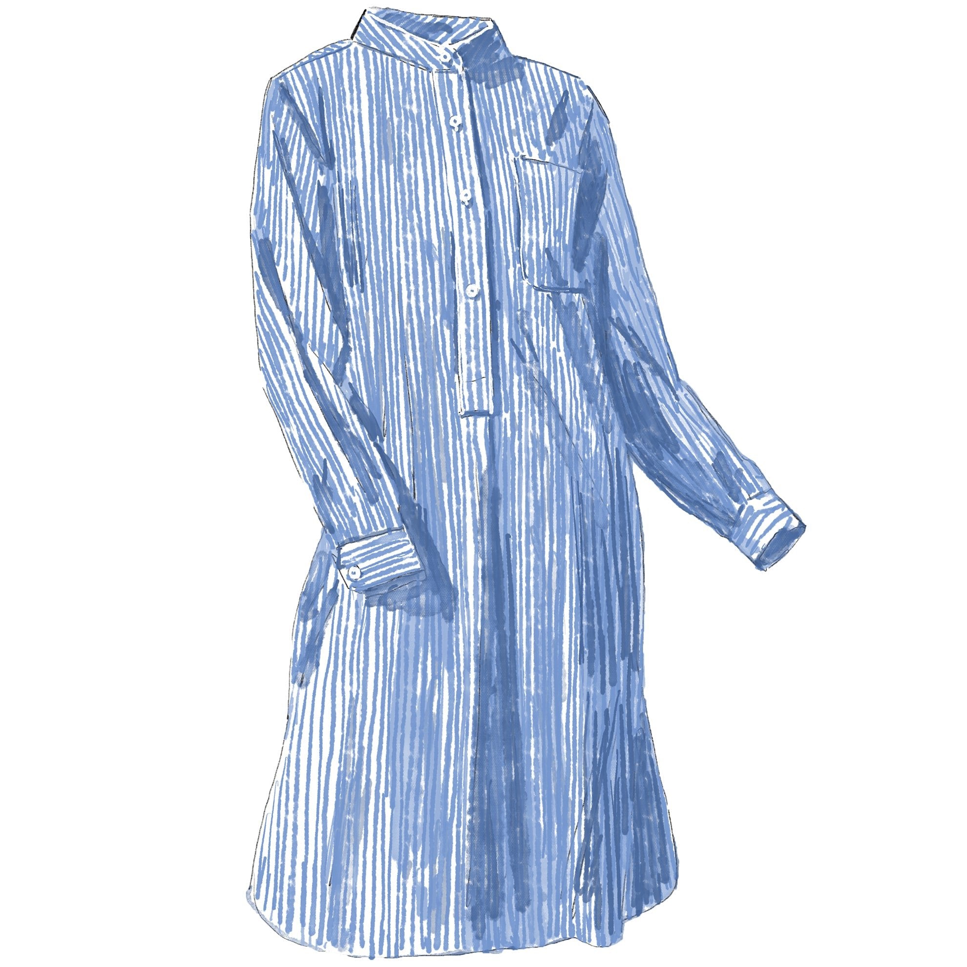Marie Antoinette Striped Nightshirt - The J. Peterman Company
