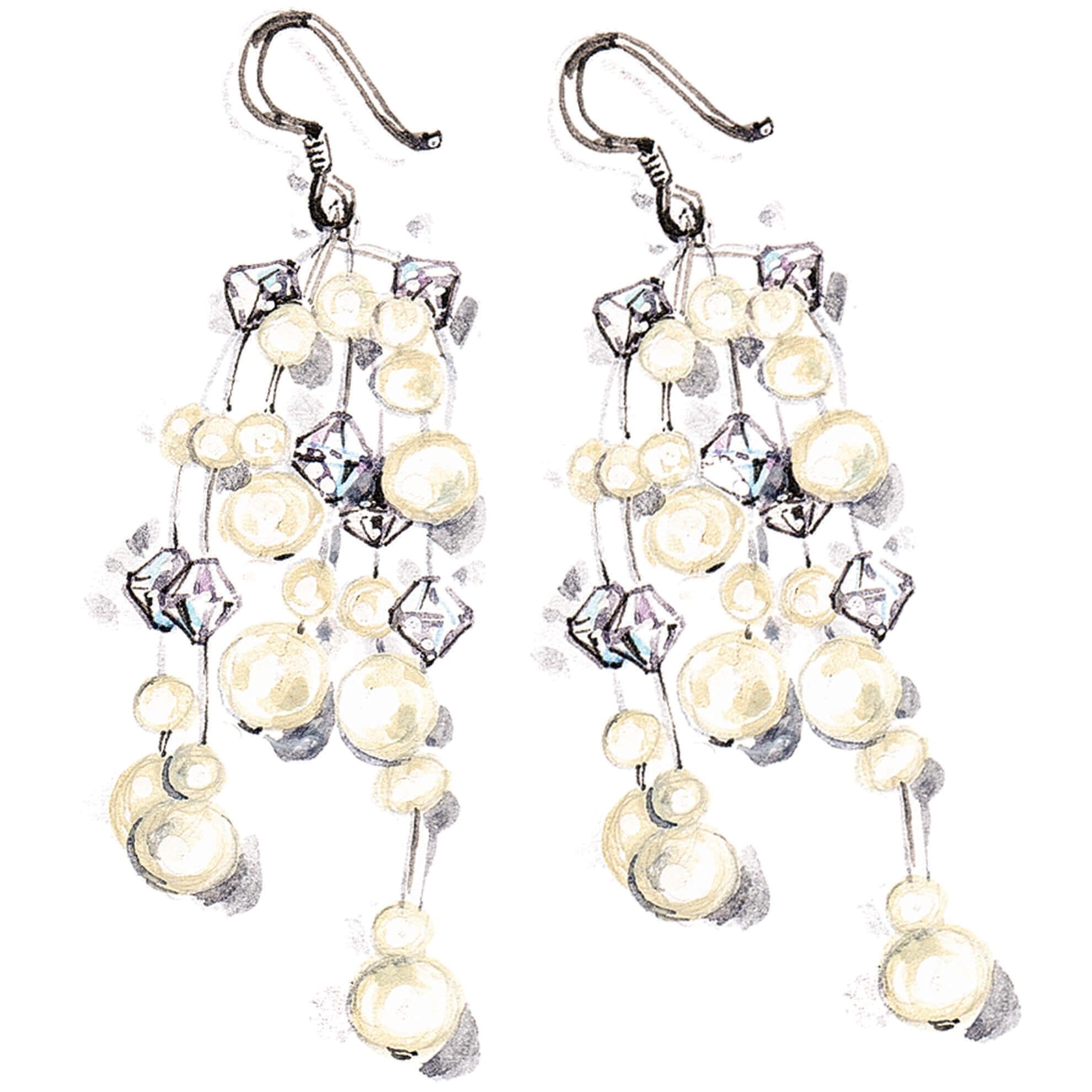 Matching Pearl Earrings