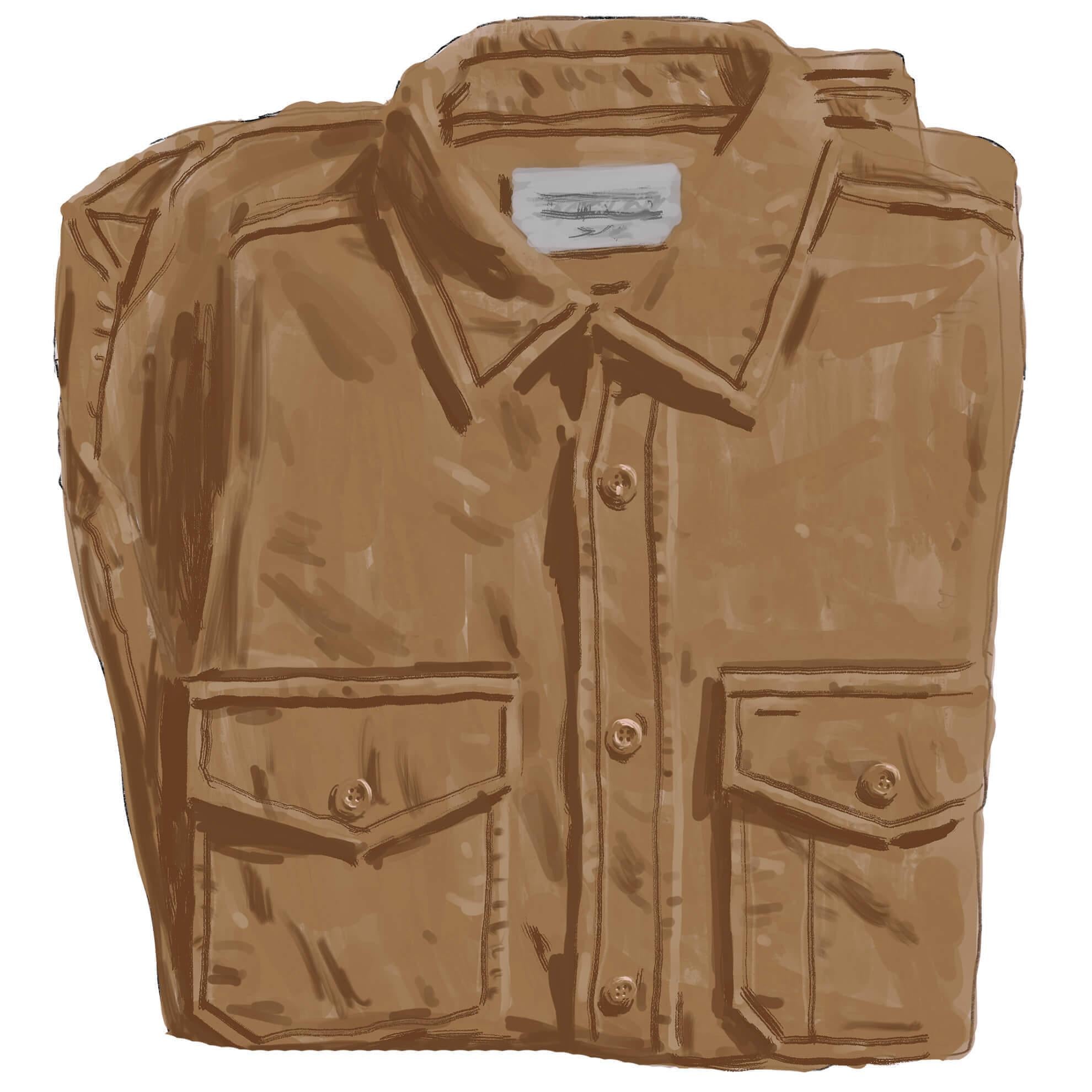 Men's English Moleskin ShirtCamel