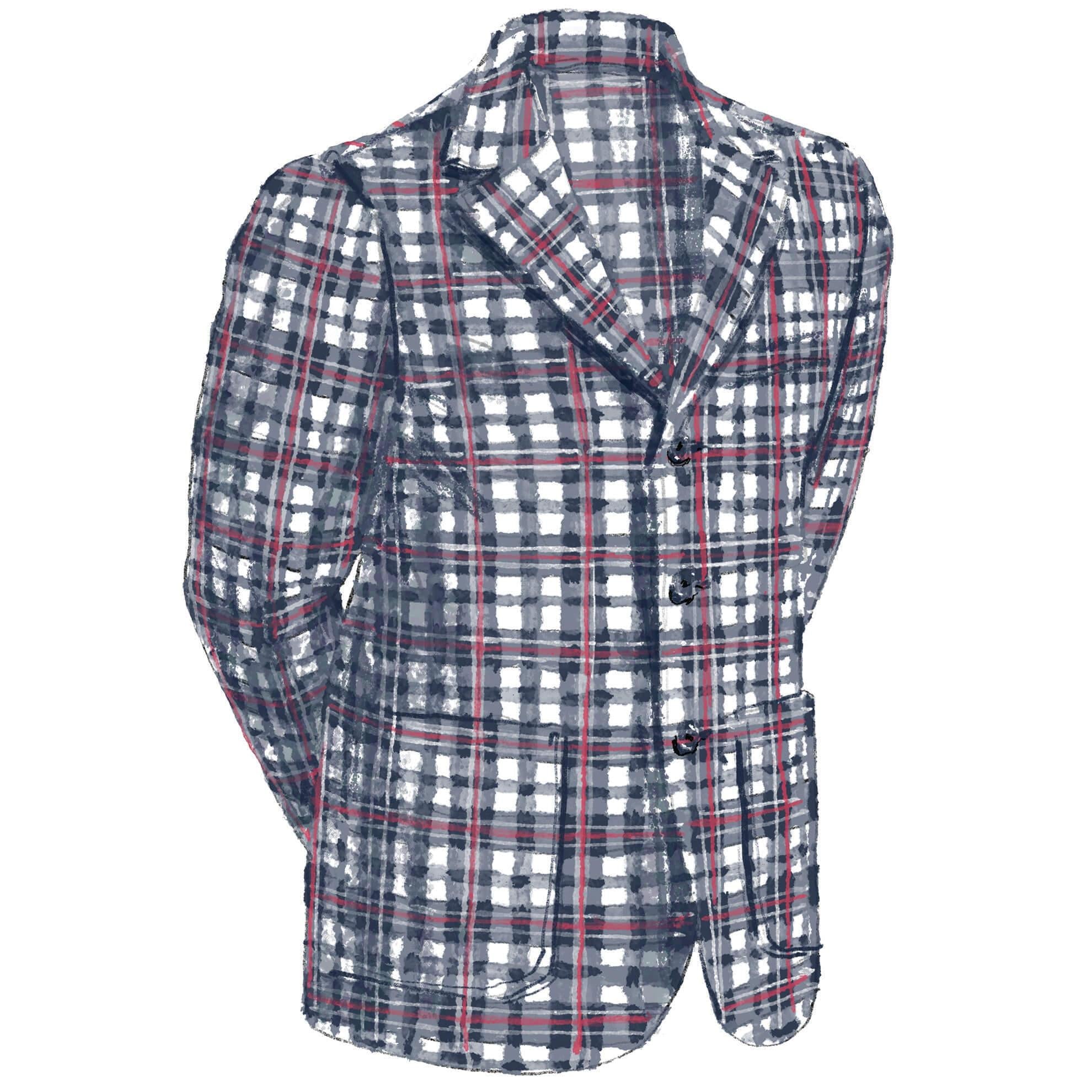Men's Plaid Seersucker Jacket - The J. Peterman Company