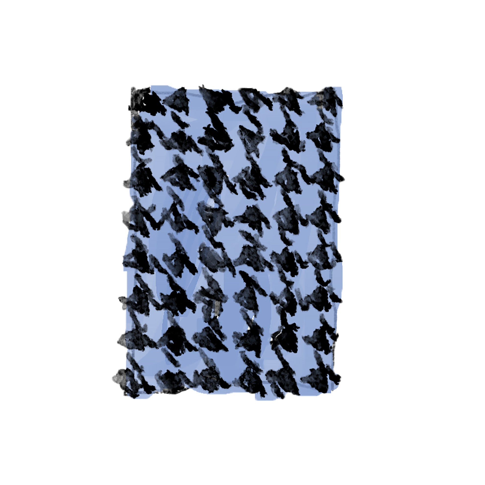 Micro Houndstooth Flannel ShirtNavy