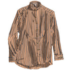 Midwest Brass - Button ShirtBlue Tan