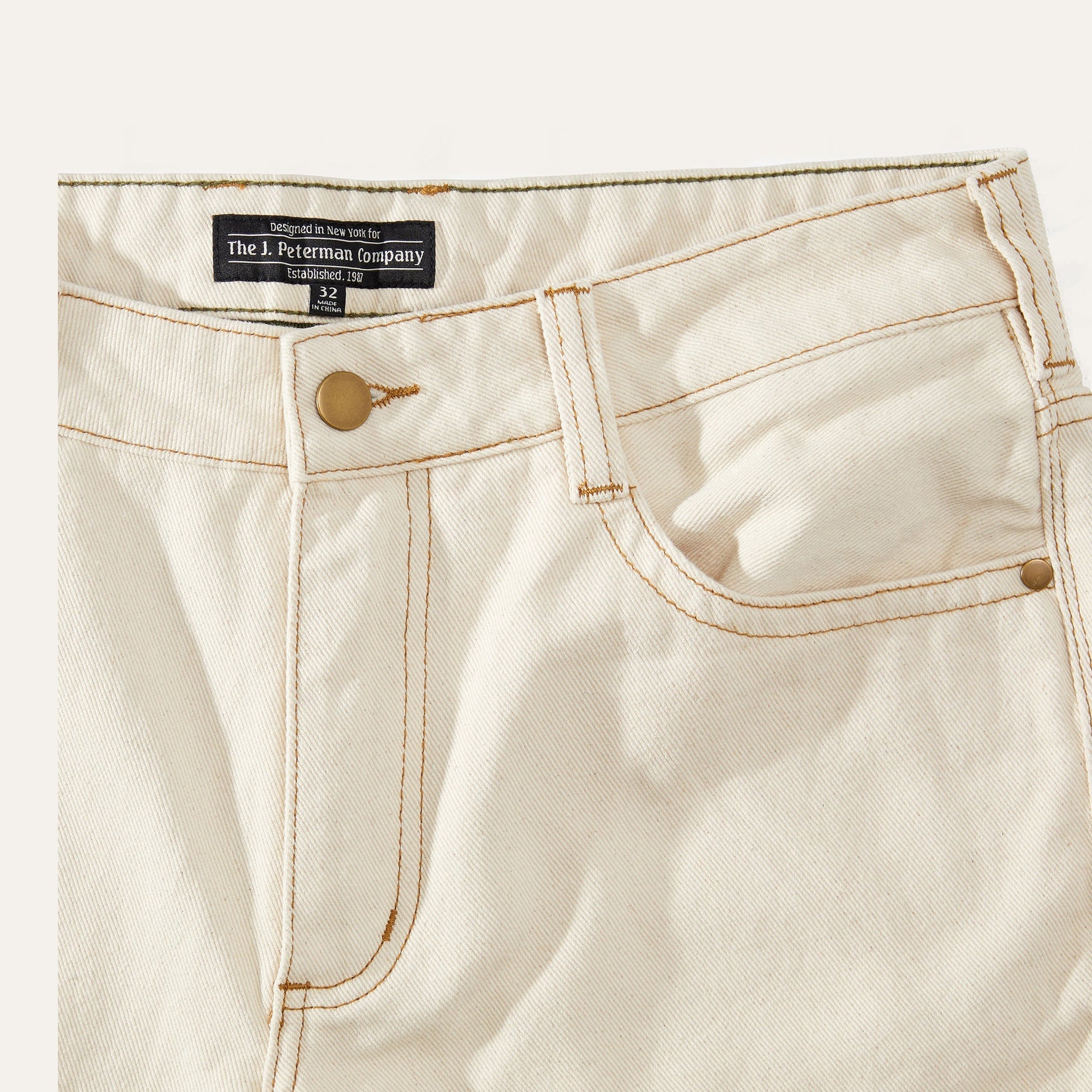 Natural 5-Pocket Denim Jean - The J. Peterman Company