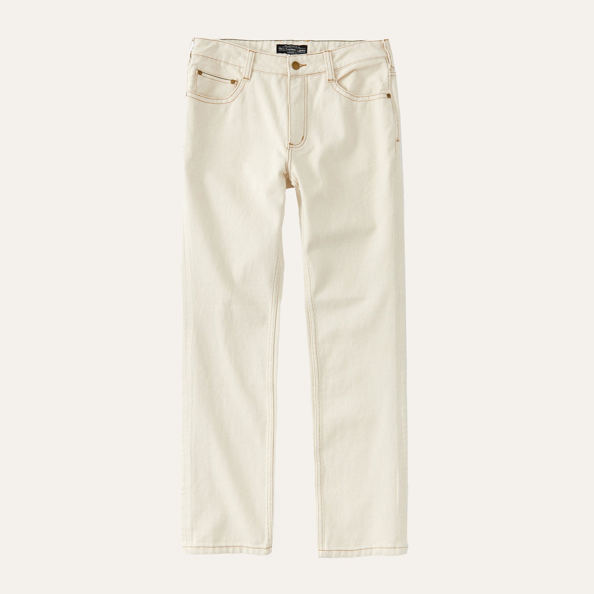 パンツ ENDS AND MEANS 5 Pockets Denim Natural Natural 5-Pocket Denim Jean - The J. Peterman Company