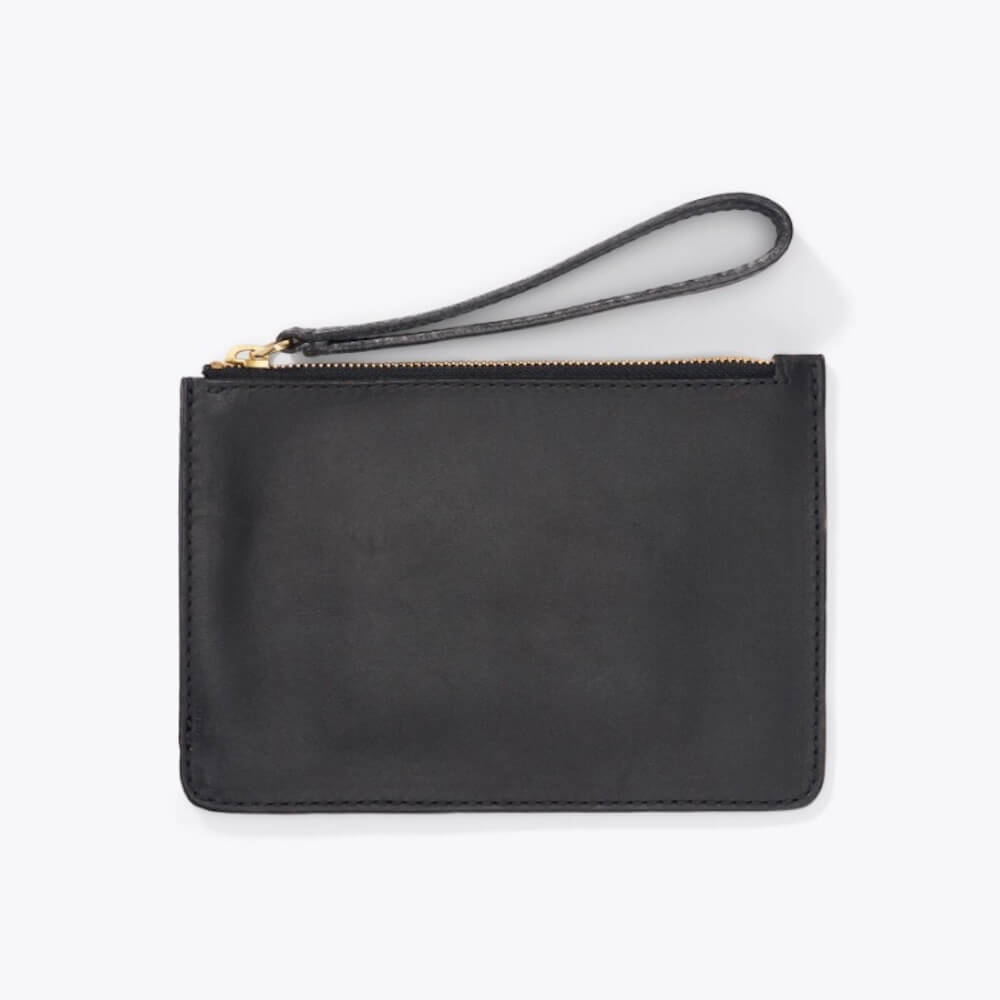 Nisolo Leather Go - To Wristlet ClutchOnyx