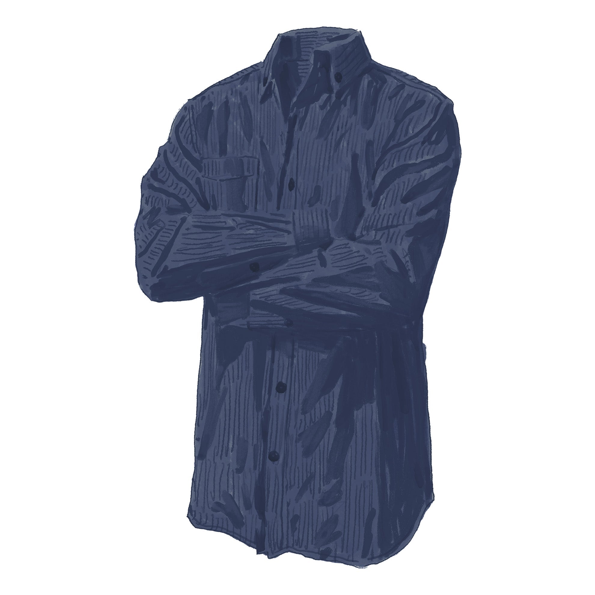 Old Steamboat Solid Corduroy ShirtNavy