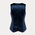 Optimistic Linen VestNavy Cream Stripe