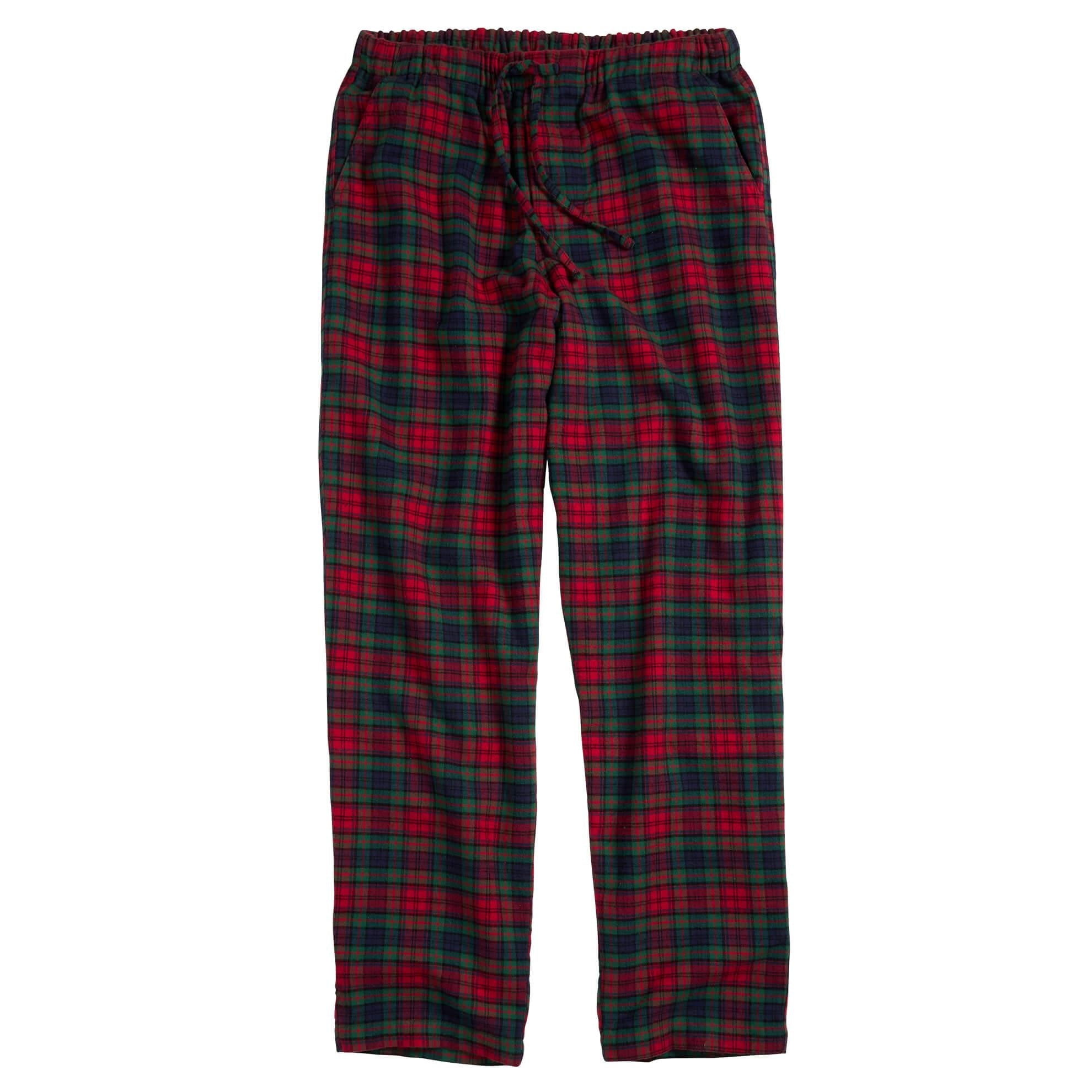 Pajama PantsRed Green Plaid