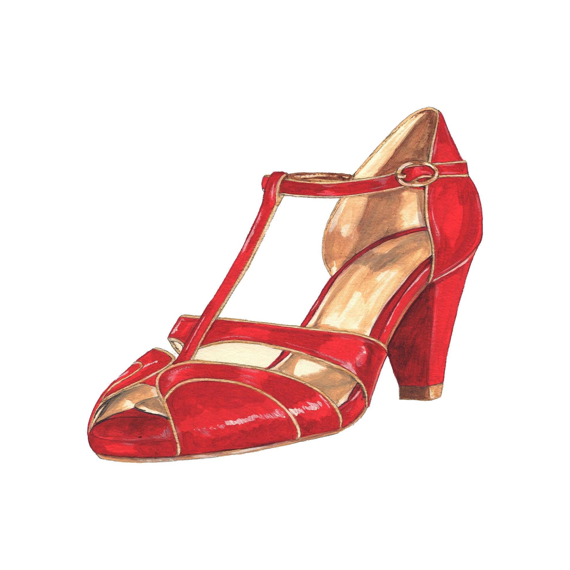 Red peep toe pumps online