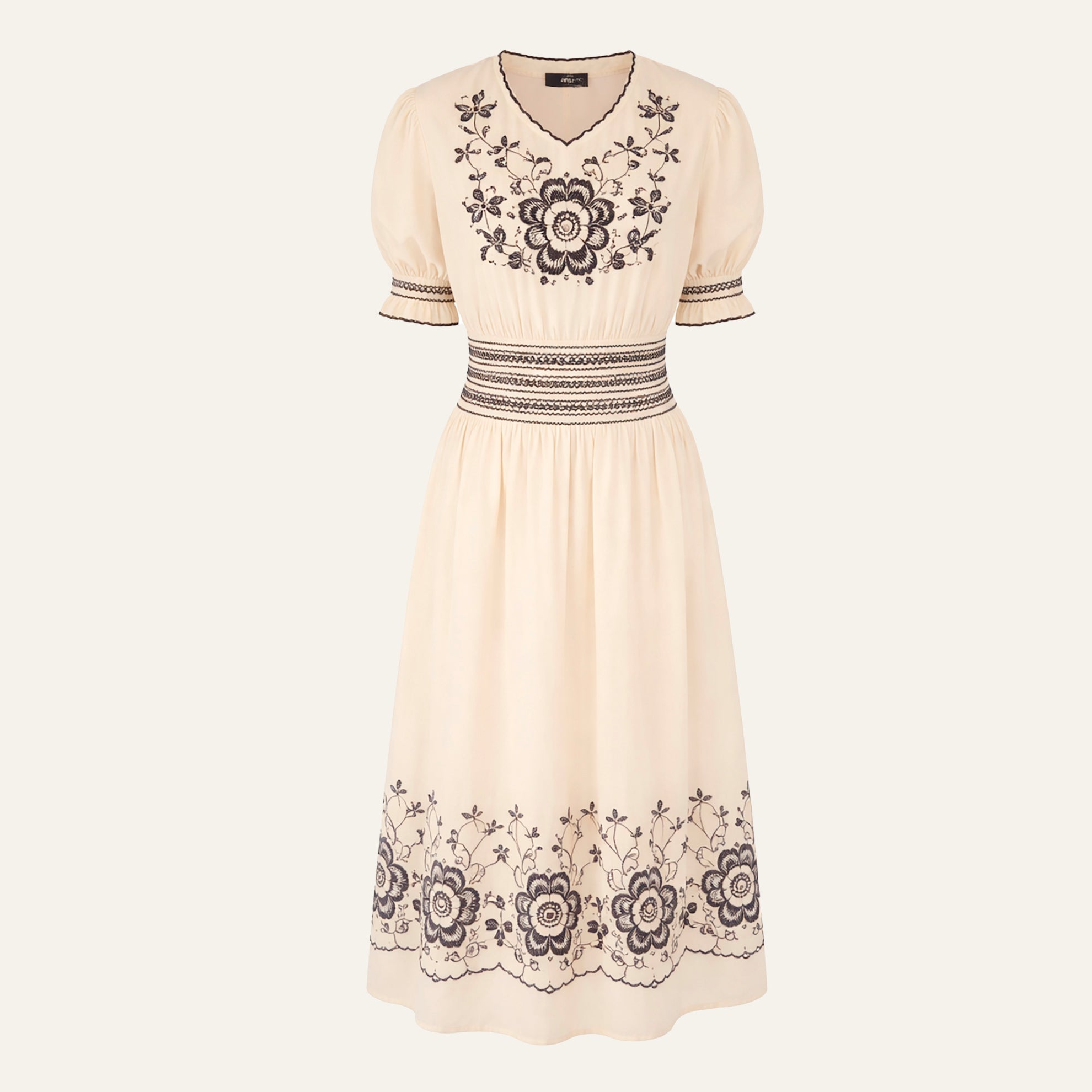 Persuasive 1927 DressCream Black