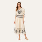 Persuasive 1927 DressCream Black