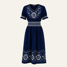 Persuasive 1927 DressNavy Cream