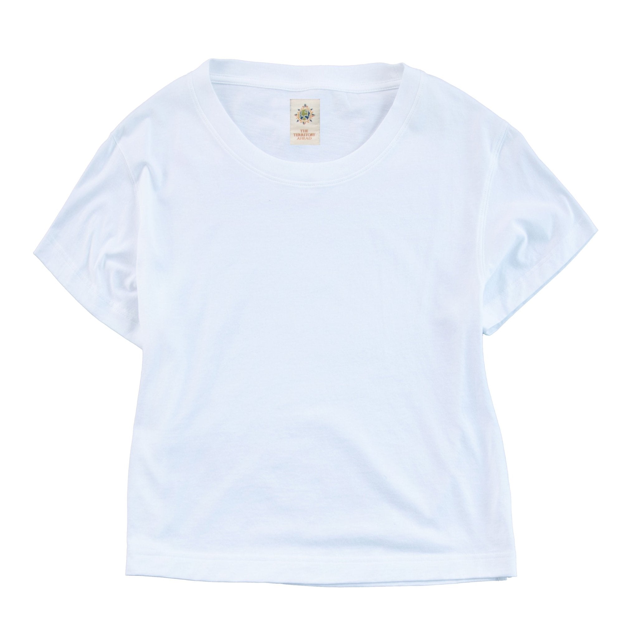 Peruvian Pima Cotton Relaxed CrewWhite
