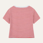 Pima Knit Relaxed CrewRed Stripe