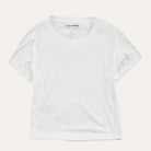 Pima Knit Relaxed CrewWhite