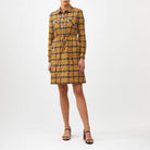 Plaid ShirtdressYellow