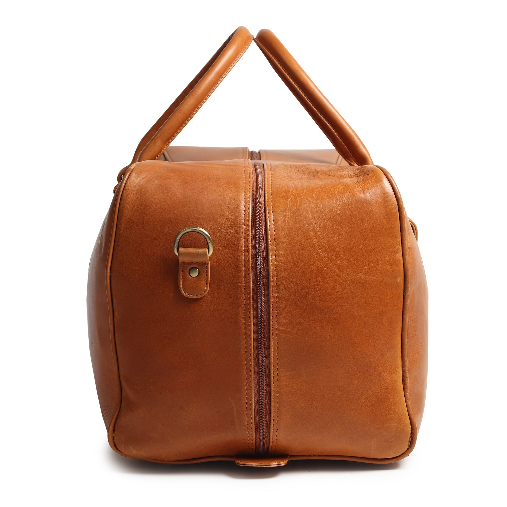  /BRONTE ブロンテ-BK/M. Port Blair Leather Duffle Travel Bag - The J. Peterman Company