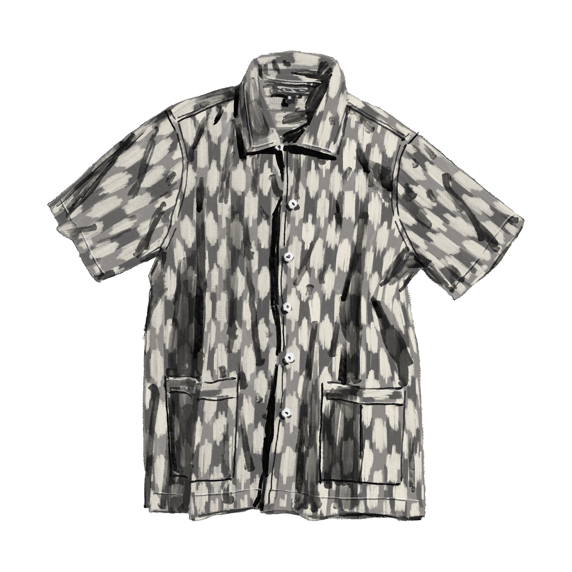 Print Guayabera Shirt