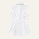 Rosette Button BlouseWhite