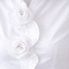 Rosette Button BlouseWhite