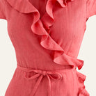 Ruffled Linen DressWatermelon
