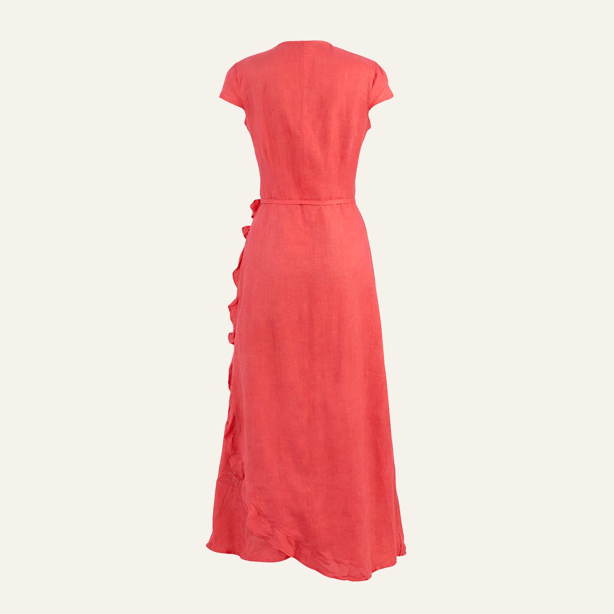 Ruffle Wrap Dress - The J. Peterman Company