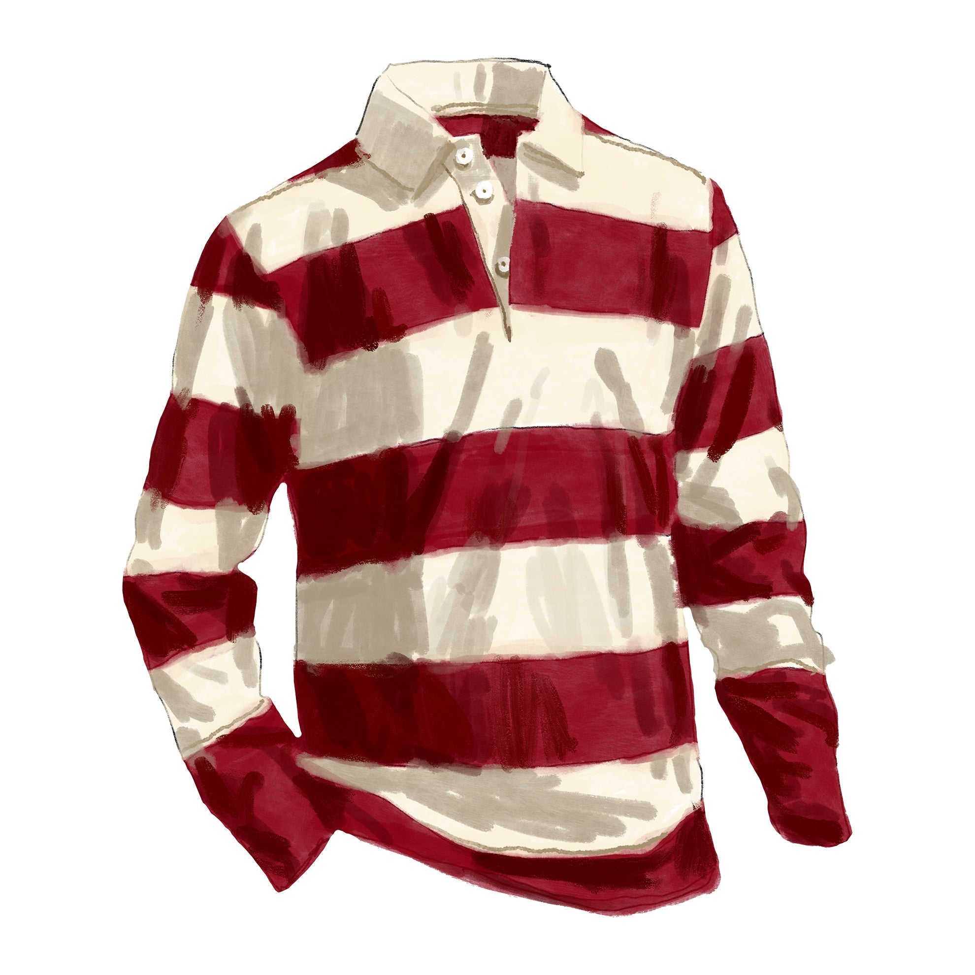 Rugby JerseyCrimson Ecru