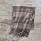 Scottish Wool ShawlNeutral Plaid