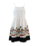 Seascape Fit and Flare DressBlack White