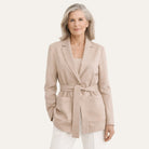 Self - Tie Wool BlazerCamel