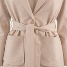 Self - Tie Wool BlazerCamel