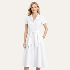 Short - Sleeve 1947 DressWhite