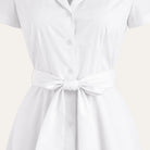 Short - Sleeve 1947 DressWhite